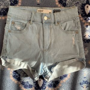 light wash high waisted GARAGE shorts